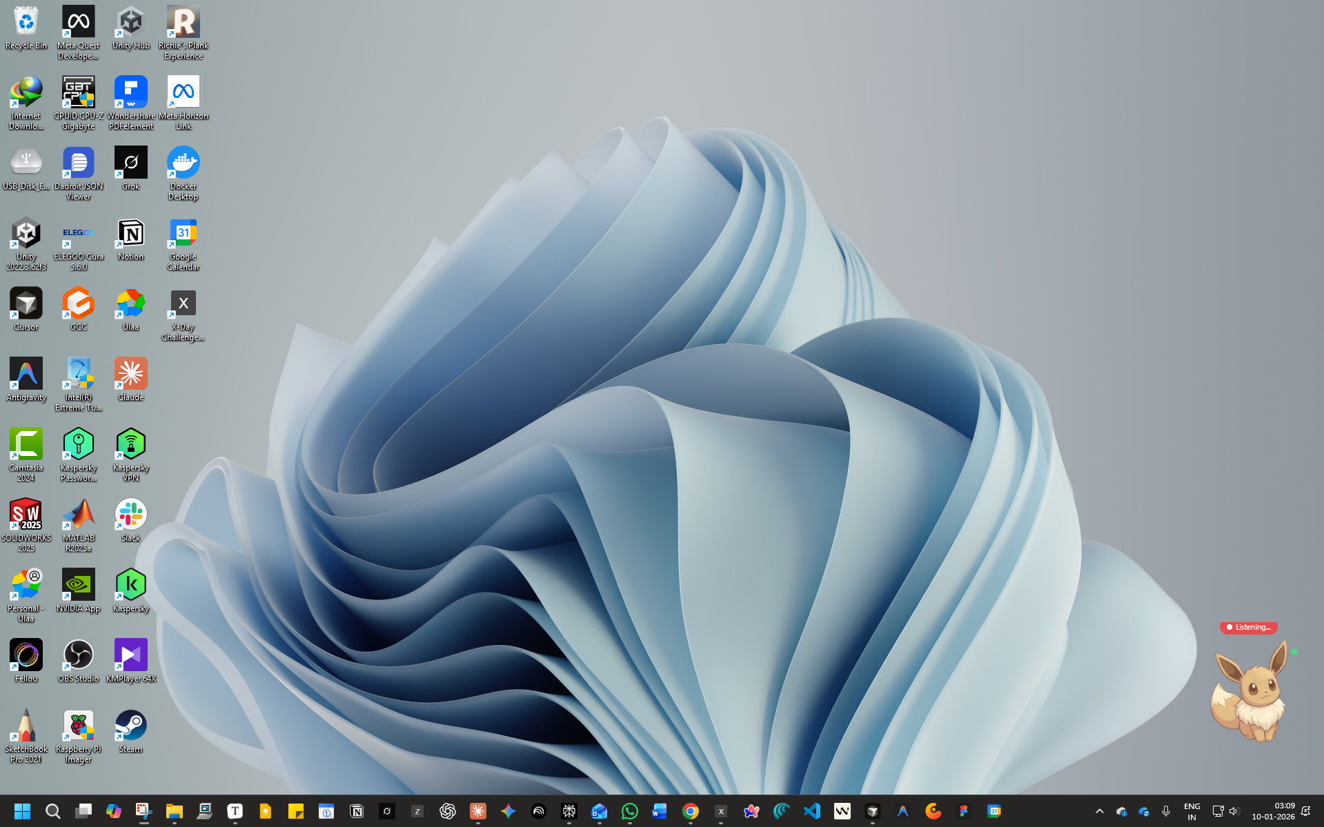 EEVEE Desktop Companion Interface